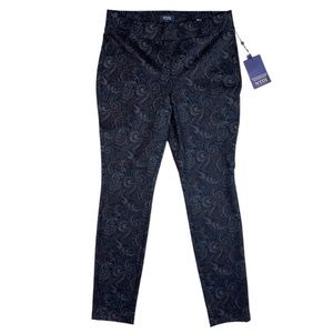 NYDJ Black Paisley Leggings